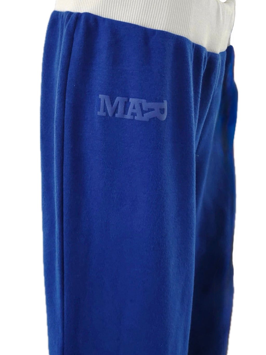 low waist terry stretch lounge pants in Royal blue